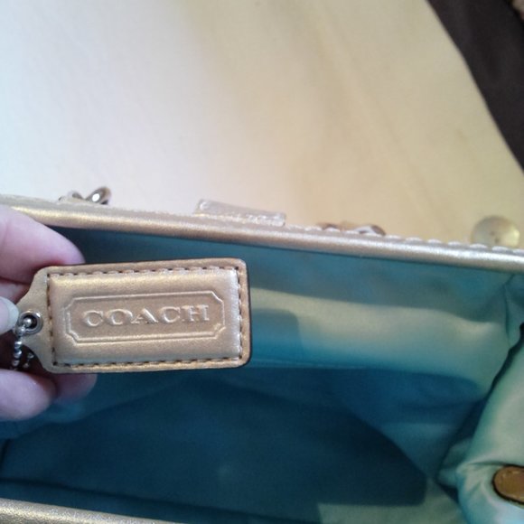NWOT VTG COACH CLUTCH HANDBAG MAKE OFFER - Picture 4 of 12